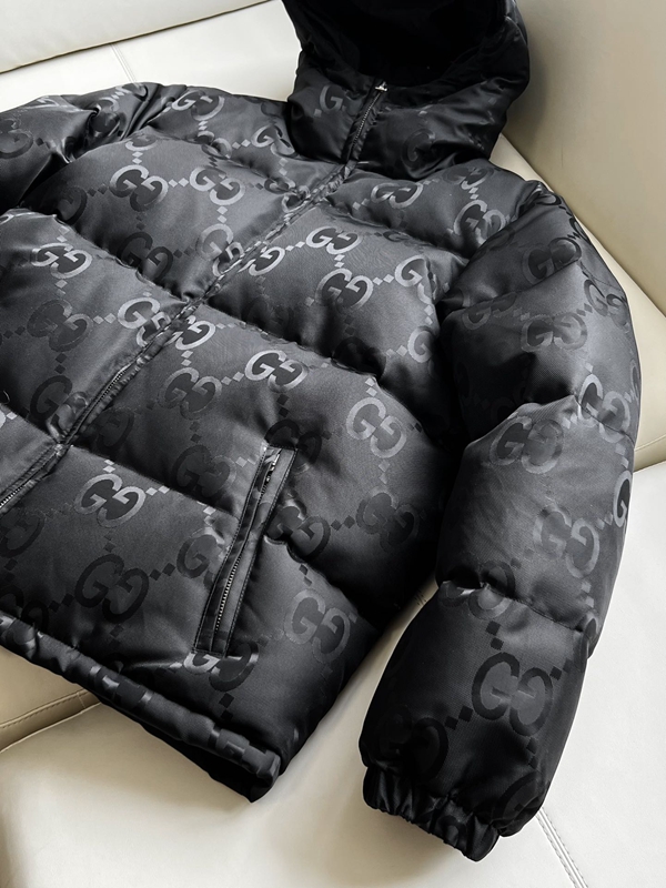 ハイクオリティダウンジャケット細部ディテール